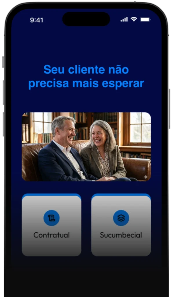 Casal atendido em ações contratuais e sucessórias relacionadas a honorários advocatícios